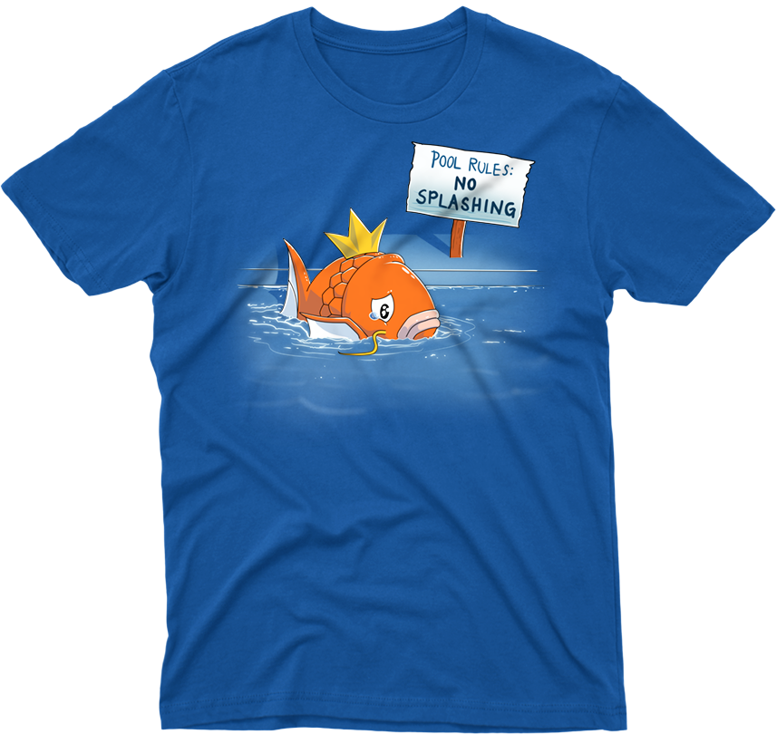 Magikarp Pool Rules No Splashing Version 1 Shirt Threadfox